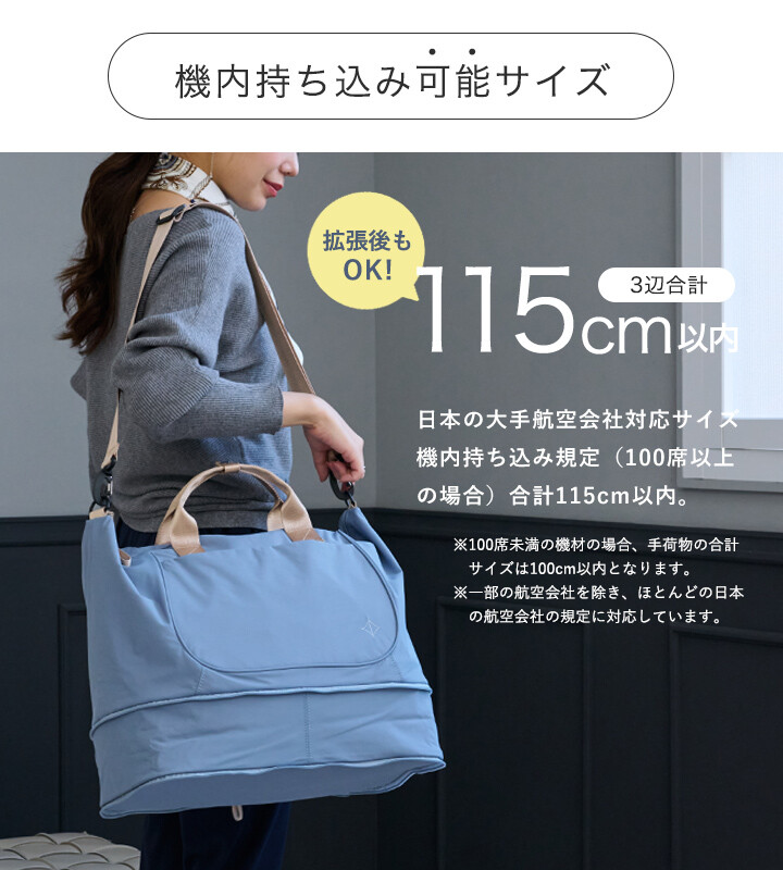 「日本原裝進口」LIZDAYS®大容量防潑水波士頓包 3WAY 輕量 旅行袋 登機包:圖片 7